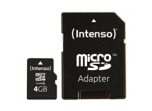 INTENSO MICRO SDHC 4GB CLASSE 10 + ADATTATORE SD
