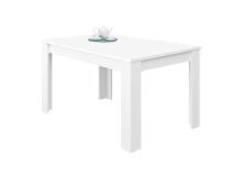 Tavolo allungabile in legno colore bianco 140/190x90x78 cm