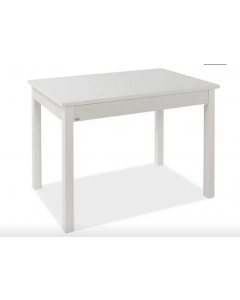 Tavolo allungabile in legno colore bianco frassinato 110/150x70x76 cm