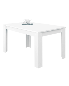 Tavolo allungabile in legno colore bianco 140/190x90x78 cm