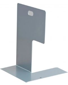 Fermalibro in acciaio colore argento 14x0,12x19,5 cm
