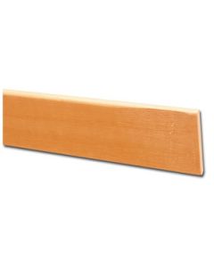 Battiscopa liscio in legno ayous verniciato 245x0,7x7 cm colore faggio/60361