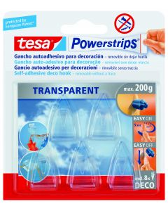 TESA powerstrips 5 ganci autoad.trasparente