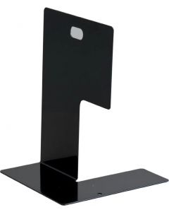 Fermalibro in acciaio colore nero 14x0,12x19,5 cm