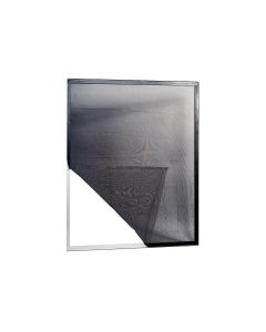 IRS Zanzariera a strappo Adesiva Per finestre Nero 150x300 cm