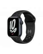 APPLE WATCH NIKE SERIES 7 GPS 41MM MIDNIGHT ALUMINIUM CASE WITH ANTHRACITE/BLACK NIKE SPORT BAND - R